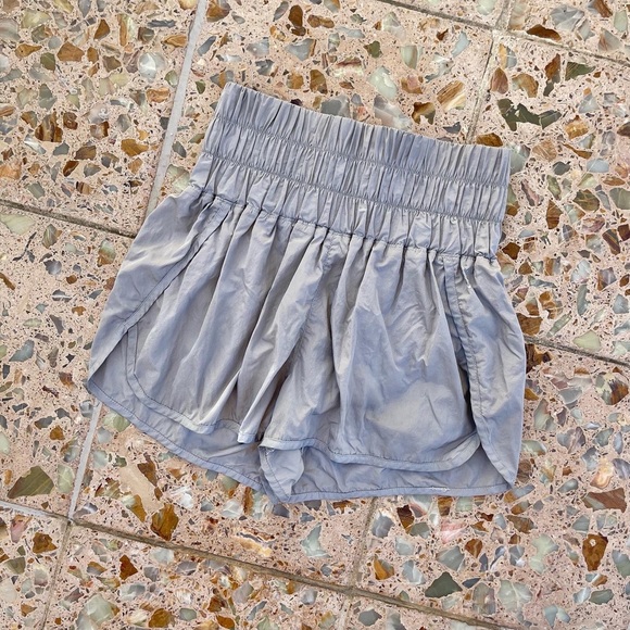 Free People Movement High Rise Grey Athletic Shorts - Picture 3 of 4